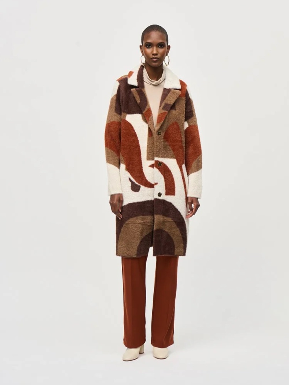 Joseph Ribkoff Abstract Blend Oversized Coat 243928 – Size S